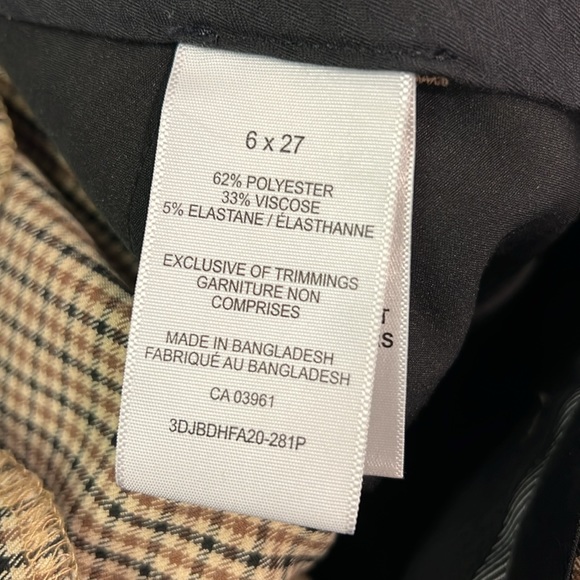 Plaid ladies pants size 6 EUC - Picture 6 of 6